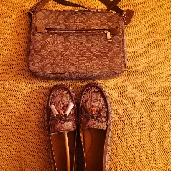 Coach Brown Signature Women's Bag and Shoes - Picture 5 of 10